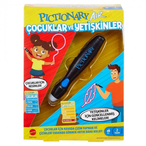 Orjinal Pictionary Air Çocuklar ve Yetişkinler Çizim Oyunu Akıllı Cihazlara Bağlanır HDC66 ürün görseli 1