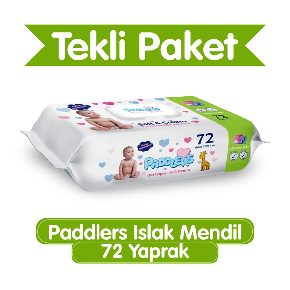 Paddlers 72'li Islak Mendil ürün görseli 1
