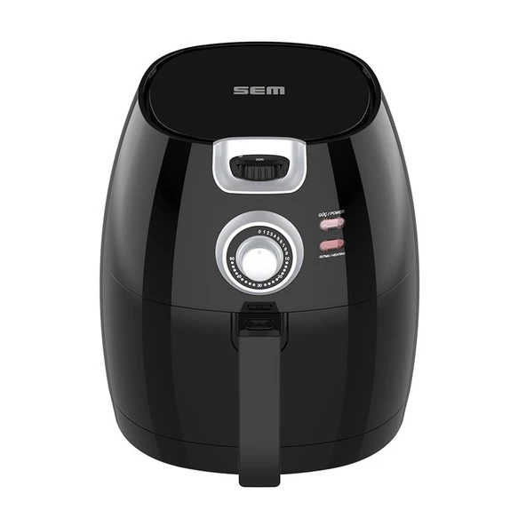 Sem SC300 Aircook Airfryer Yağsız Fritöz Hava Fritöz Siyah ürün görseli 1