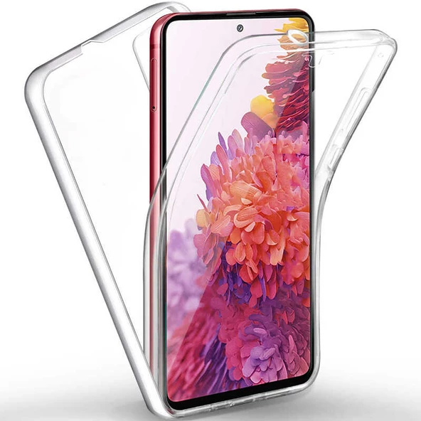 Galaxy Note 20 Kılıf  360 Tam Koruma Şeffaf Silikon ürün görseli 1