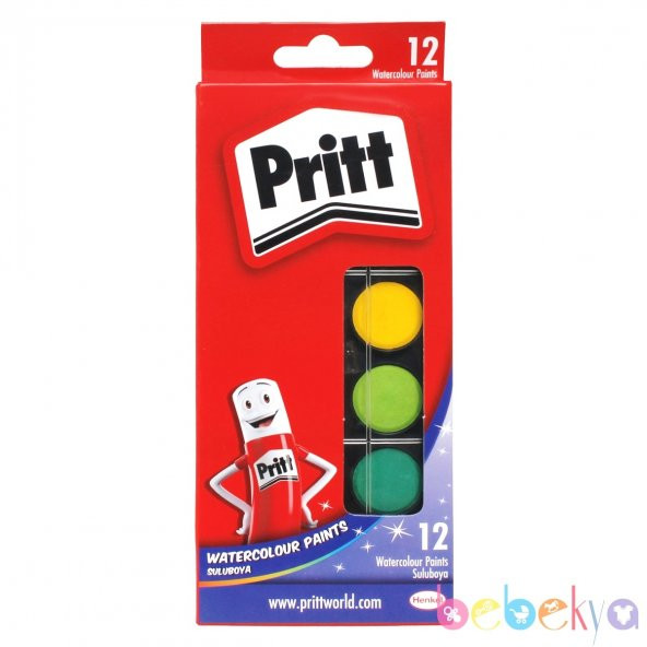 Pritt Sulu Boya 12 Renk ürün görseli 1