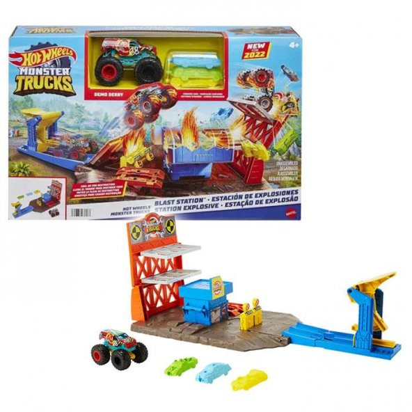 Hot Wheels Monster Trucks Patlama İstasyonu Oyun Seti ürün görseli 1