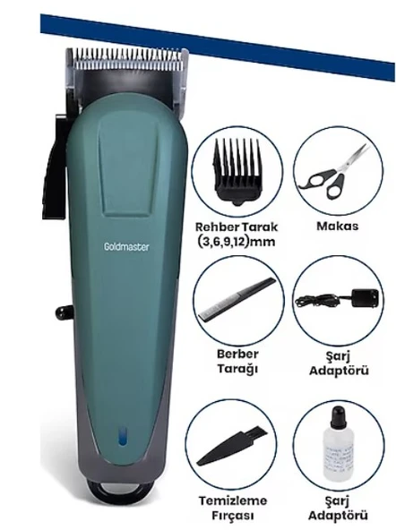 Goldmaster GM-8142 Trust Kablosuz Şarjlı Saç Sakal Şekillendirme Makinesi
