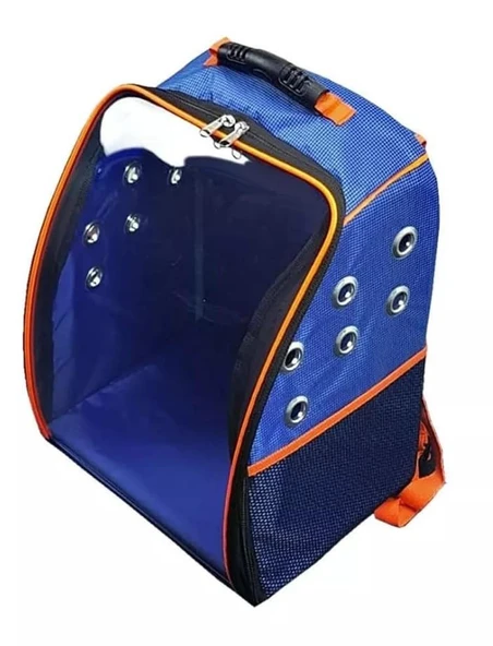 La Vista Twist Kedi, Küçük Köpek Sırt Taşıma Çantası Mavi 32-26-40cm ürün görseli 1