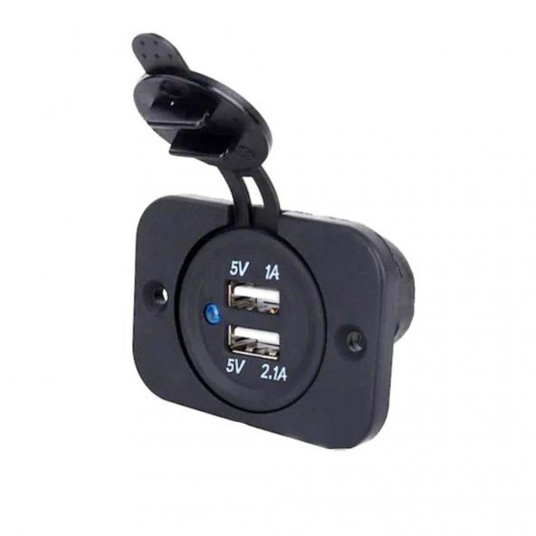 MARİN USB SOKETİ - ÇİFT USB 12-24V KAPAKLI ürün görseli 1