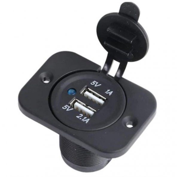 MARİN USB SOKETİ - ÇİFT USB 12-24V KAPAKLI - Resim 2