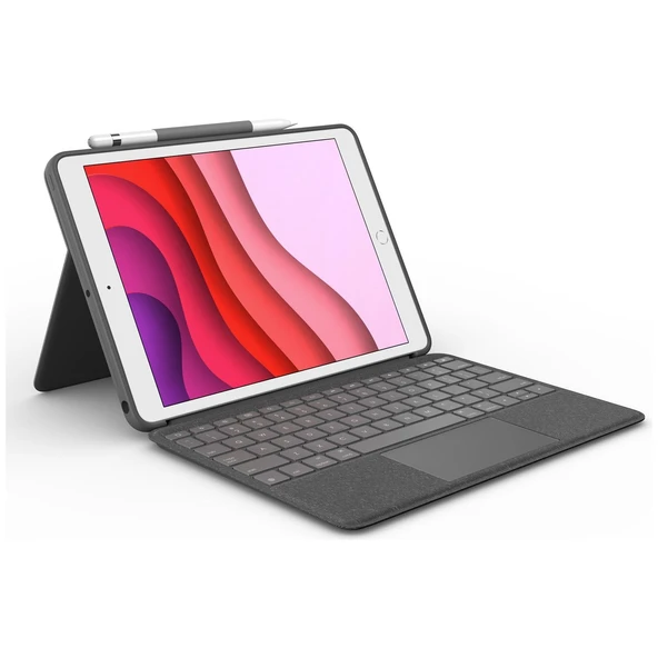 Logitech Combo Touch 10.2" iPad 7,8,9. Nesil İçin Türkçe Klavyeli Kılıf 920-009995 ürün görseli 1