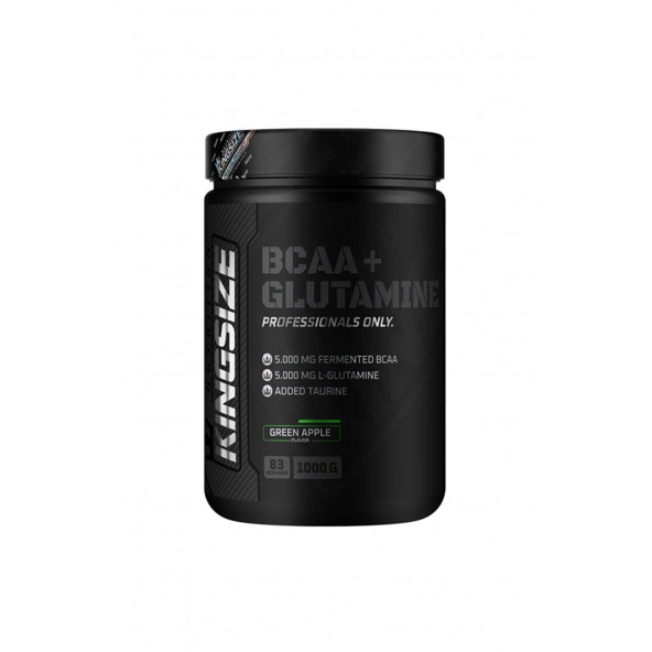 Kingsize Nutrition Bcaa Glutamine 1000 Gr Yeşil Elma ürün görseli 1