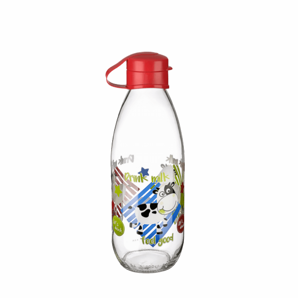 Pratik Kapaklı Süt ve Su Şişesi 1000 ml ürün görseli 1