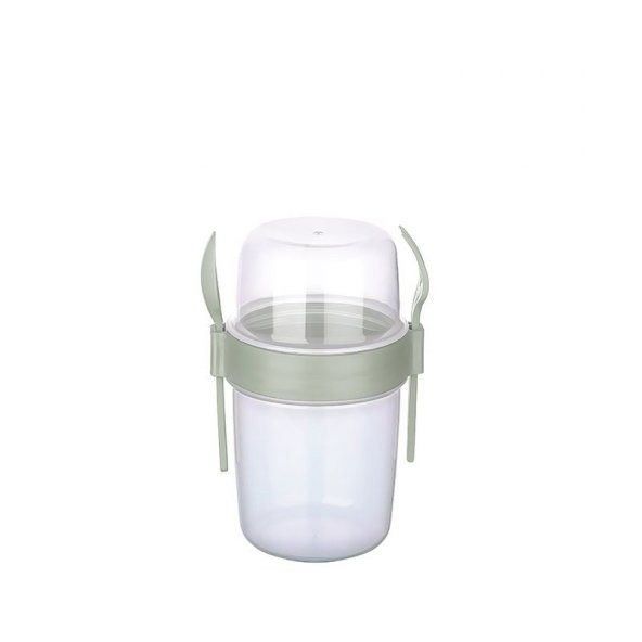 Hazneli Müsli ve Mama Saklama Kabı 650 ml ürün görseli 1