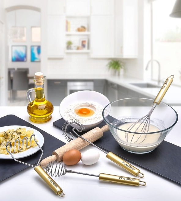 4 Lü Çırpıcı Set - Gold ürün görseli 1
