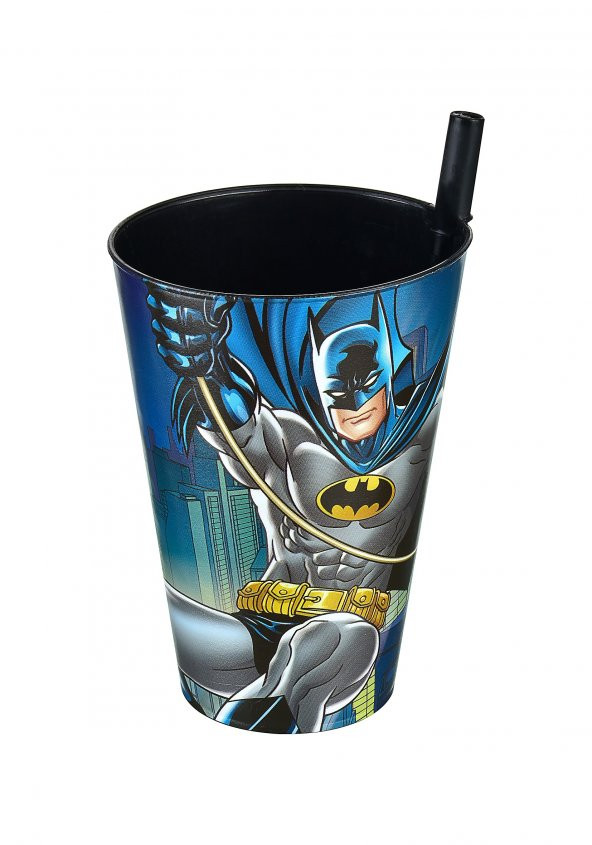 Batman Pipetli Bardak 400 Ml. - Resim 2