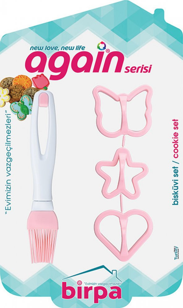 Cosiness Again Kurabiye Kalıbı & Silikon Yumurta Fırçası Seti ürün görseli 1