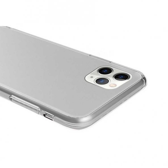 iPhone 12 Pro Max Kılıf 360 Tam Koruma Şeffaf Silikon - Resim 5