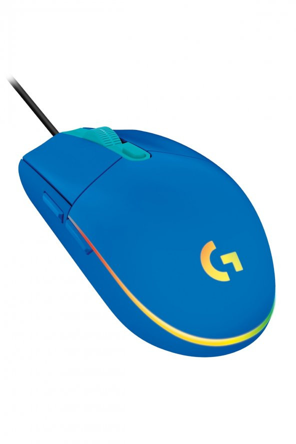 Logitech G102 Lightsync Optik Kablolu Oyuncu Mouse - Mavi ürün görseli 1