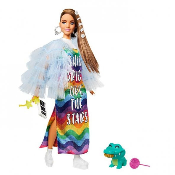 Barbie Extra Sarı Ceketli Bebek GYJ78 ürün görseli 1