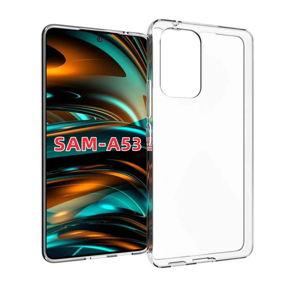 Gpack Samsung Galaxy A53 5G Kılıf Süper Silikon Korumalı ŞeffafNano Glass ürün görseli 1