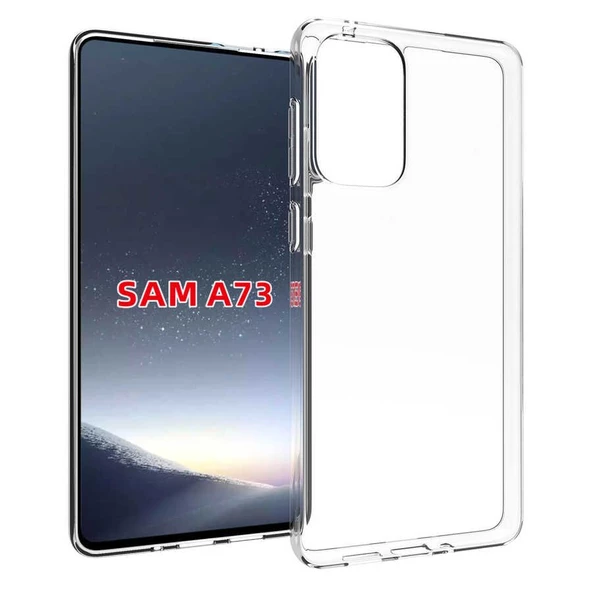 Gpack Samsung Galaxy A73 5G Kılıf Süper Silikon Korumalı ŞeffafNano Glass ürün görseli 1
