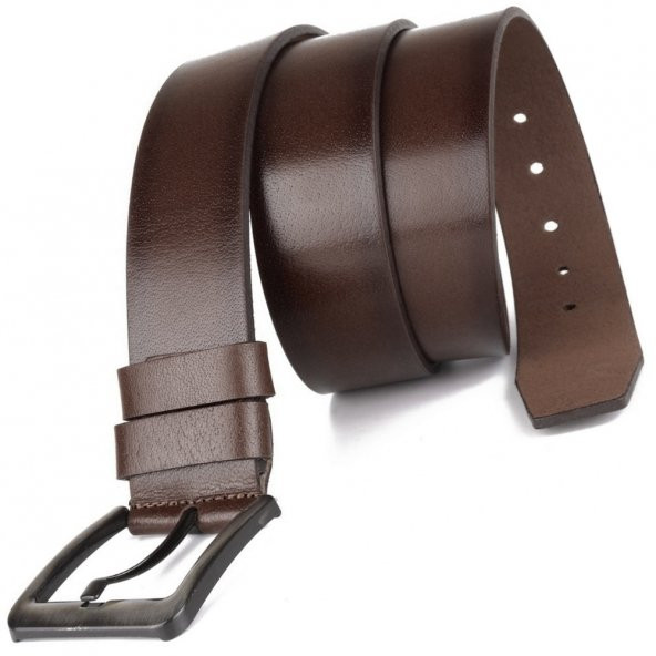 RİCH SMİTH 100 HAKİKİ DERİ ERKEK SPOR KAHVE KEMER 4,5CM ürün görseli 1