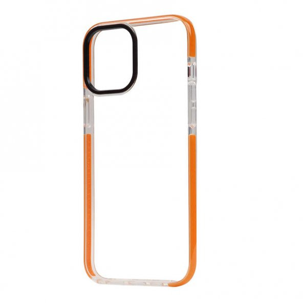 iPhone 12 Pro Max Şeffaf Soft Kenar Tırtıklı Tasarım Silikon ürün görseli 1