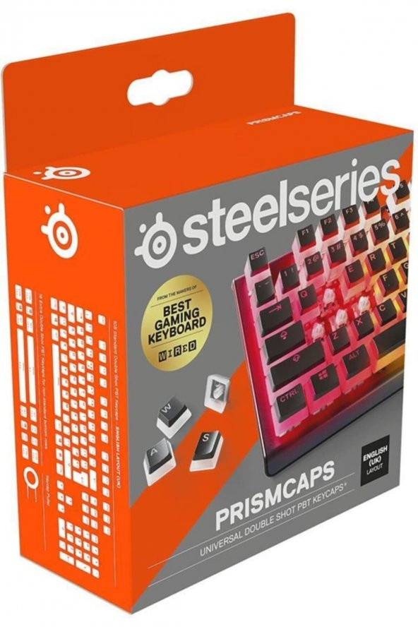 SteelSeries Prism Caps Siyah Tuş Takımı UK ürün görseli 1
