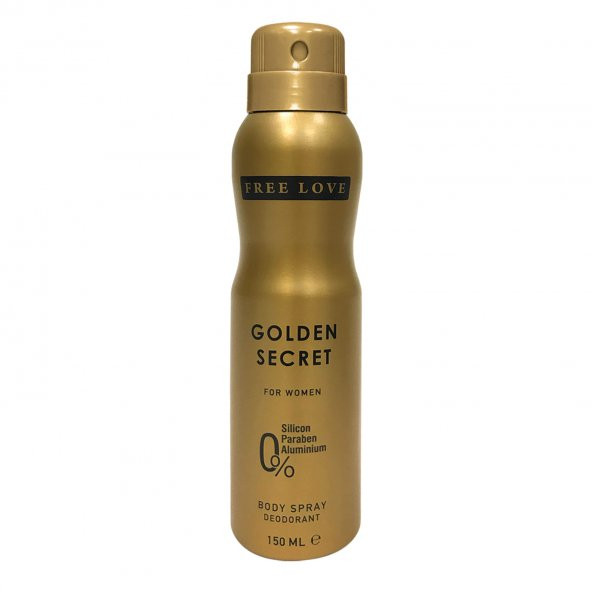 Free Love Golden Secret Kadın Deodorant 150 ml ürün görseli 1