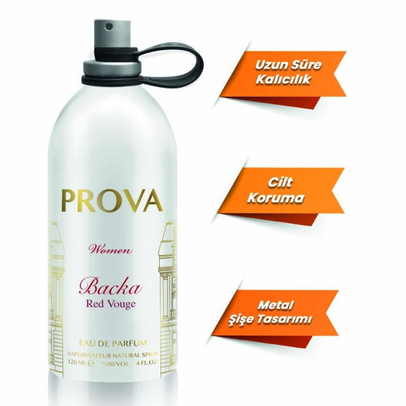 Prova Backa Red Vouge EDP Kadın Parfüm 120 ml - Resim 3