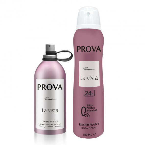 Prova La Vista EDP Kadın Parfüm 120 ml ve Deodorant 150 ml ürün görseli 1