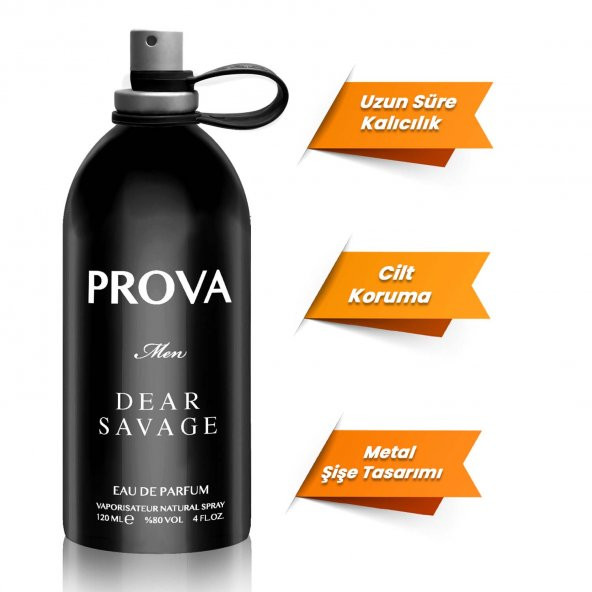 Prova Dear Savage EDP Erkek Parfüm 120 ml - Resim 3