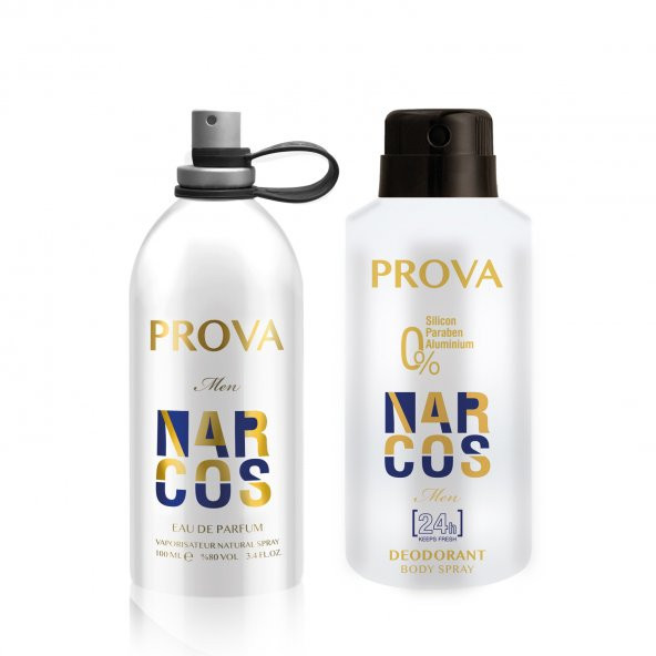 Prova Narcos EDP Erkek Parfüm 120 ml ve Deodorant 150 ml ürün görseli 1