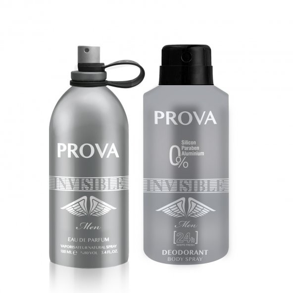 Prova Invisible EDP Erkek Parfüm 120 ml ve Deodorant 150 ml ürün görseli 1