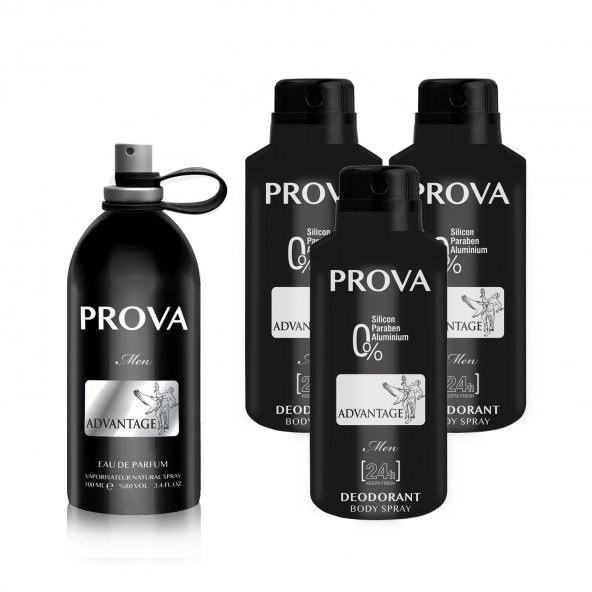 Prova Advantage EDP Erkek Parfüm 120 ml ve Deodorant 150 ml 3 Adet ürün görseli 1