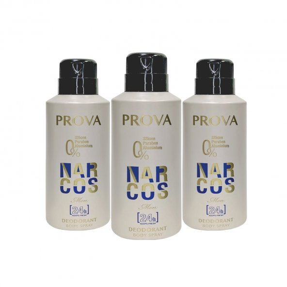 Prova Narcos Erkek Deodorant 150 ml 3 Adet ürün görseli 1