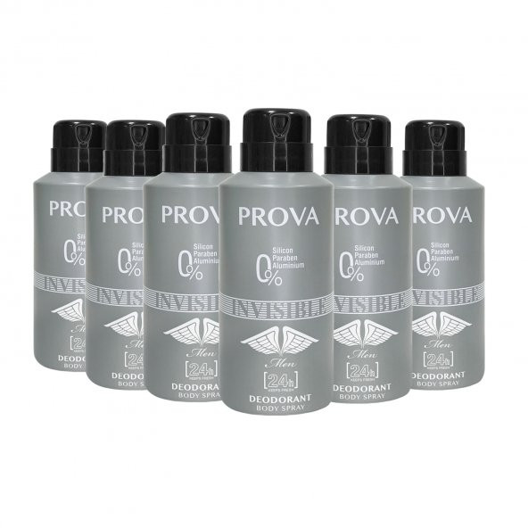 Prova Invisible Erkek Deodorant 150 ml 6 Adet ürün görseli 1