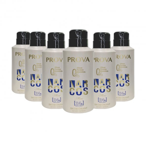 Prova Narcos Erkek Deodorant 150 ml 6 Adet ürün görseli 1