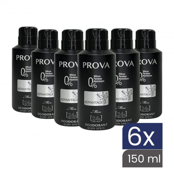 Prova Advantage Erkek Deodorant 150 ml 6 Adet - Resim 2
