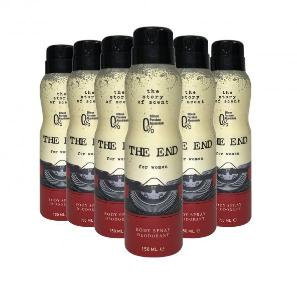 The End Kadın Deodorant 150 ml 6 Adet ürün görseli 1