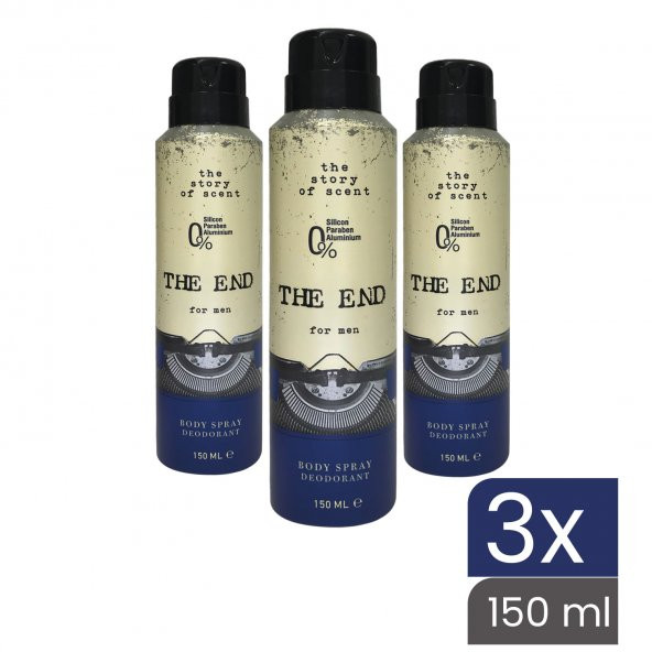 The End Erkek Deodorant 150 ml 3 Adet - Resim 2