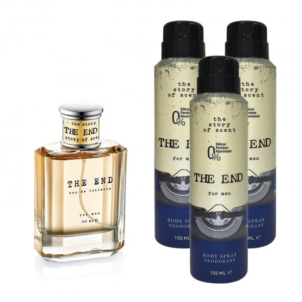 The End EDT Erkek Parfüm 100 ml ve Deodorant 150 ml 3 Adet ürün görseli 1