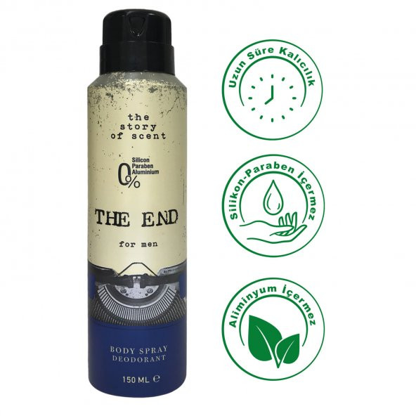 The End Erkek Deodorant 150 ml 6 Adet - Resim 4