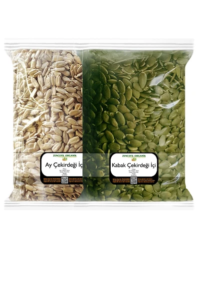 Kabak Çekirdeği Içi Ve Ay Çekirdeği Içi 500 Gr + 500 Gr Çiğ Kabak Çekirdeği Içi Çiğ Ay Çekirdeği Içi ürün görseli 1