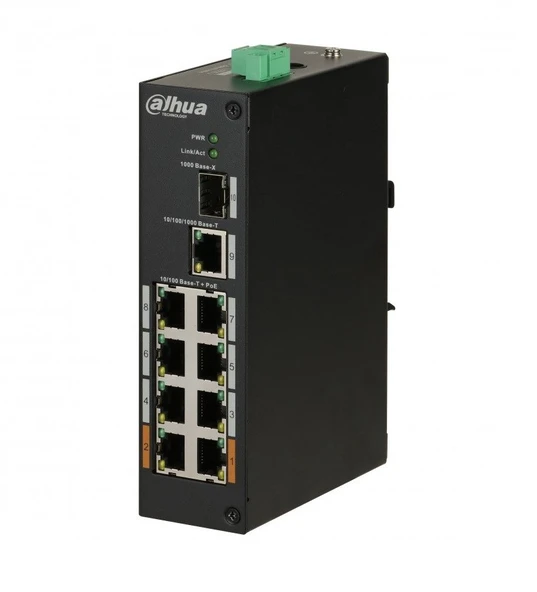 Dahua PFS3110-8ET-96 8-Port PoE Switch (Yönetilmeyen) ürün görseli 1