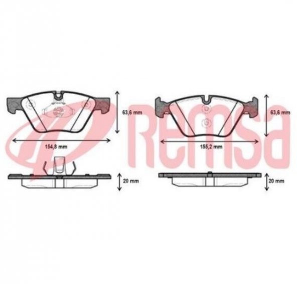 ON FREN BALATASI BMW F10 F11 330mm DISK ICIN OEM 34116775310 ürün görseli 1