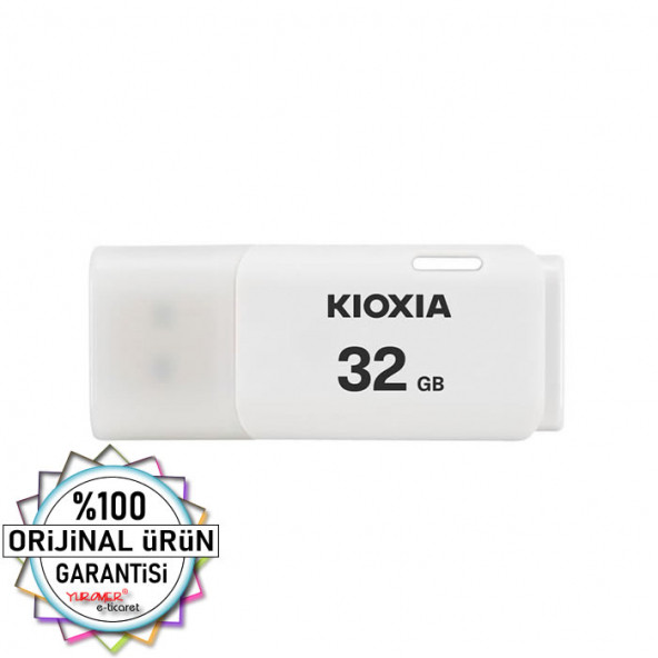 Kıoxıa 32gb U302 Beyaz Usb 2.0 Flash Bellek - Resim 2