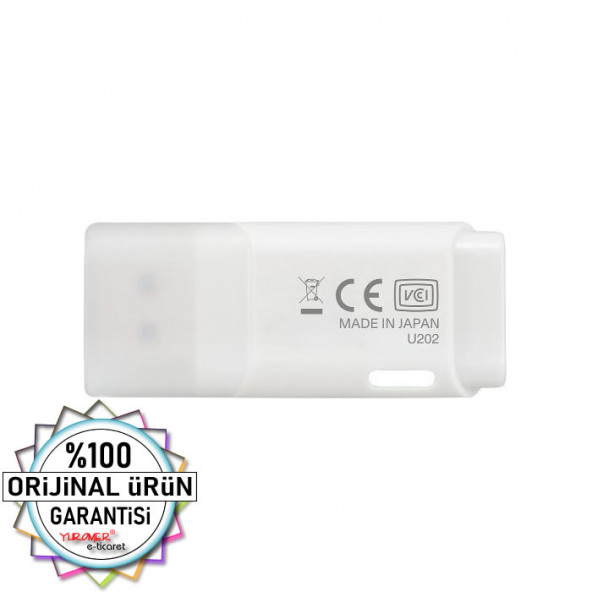 Kıoxıa 32gb U302 Beyaz Usb 2.0 Flash Bellek - Resim 3
