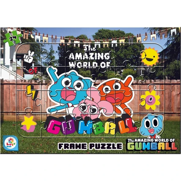 Laço Kids Gumball 24 Parça Frame Puzzle ürün görseli 1
