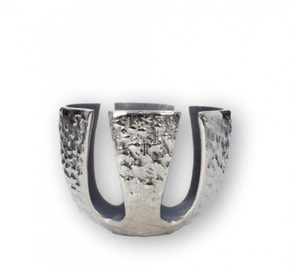 Vitale Sparta Küçük Mumluk Silver 21X15CM AK.JA0031 ürün görseli 1