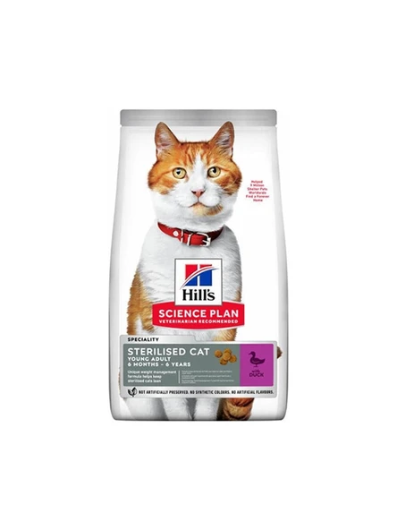 Hill's Sterilised Ördekli Yetişkin Kısır Kedi Maması 10 kg