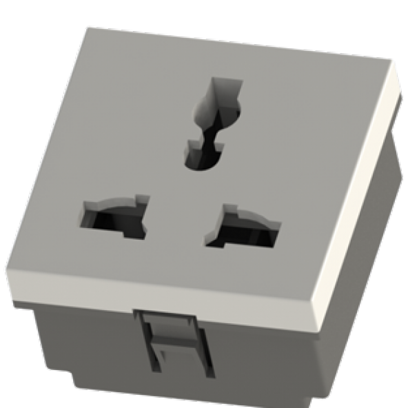 MODÜLER 45x45 mm UNIVERSAL PRİZ 2020 ürün görseli 1