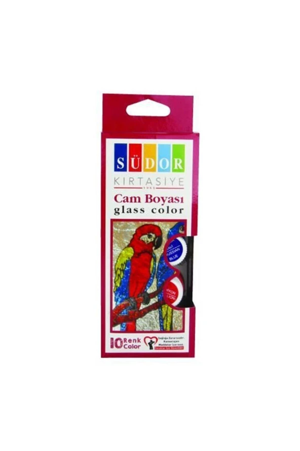 Südor Cam Boya Su Bazlı Set 10x15 ml 10 Renk ürün görseli 1